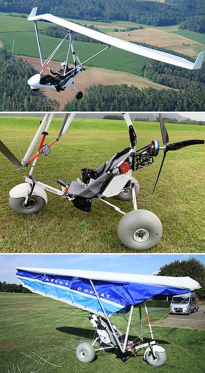 Aeros Elektrotrike mit Combat 12 T